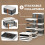 Plastic Storage Box with Doors, Large Collapsible Container, Stackable Design with Wheels for Closet Organization and Easy Mobility 3
