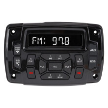 Marine Bluetooth Stereo IPX66 Waterproof Radio with USB AUX AM/FM 4x50W for Boat