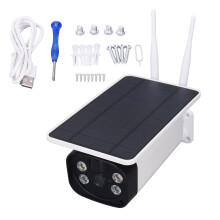 Solar Security Camera Outdoor, Wireless Outdoor Cameras Crystal Clear Color Video Day Night Vision Solar Powered Battery Operated, IP67 Weatherproof
