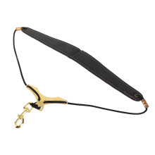 Breathable Leather Adjustable Sax Strap with Metal Hook for Comfort