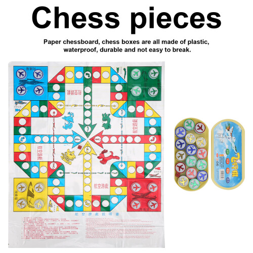 Portable Kids Flying Chess Board Game with Sturdy Plastic Components 2