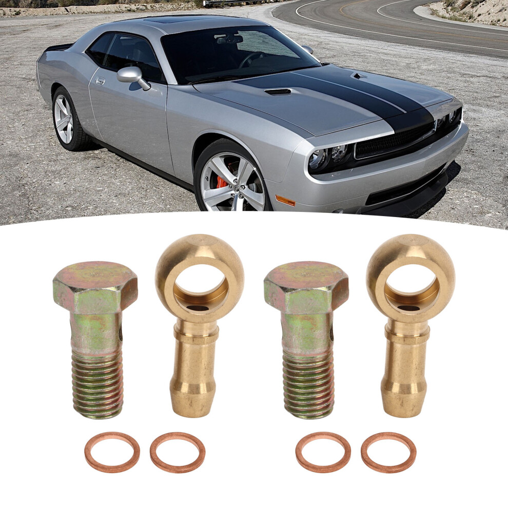 M12x1.25mm To 3/8In Turbo Water Banjo Bolt Kit For Turbocharger 9481378941934