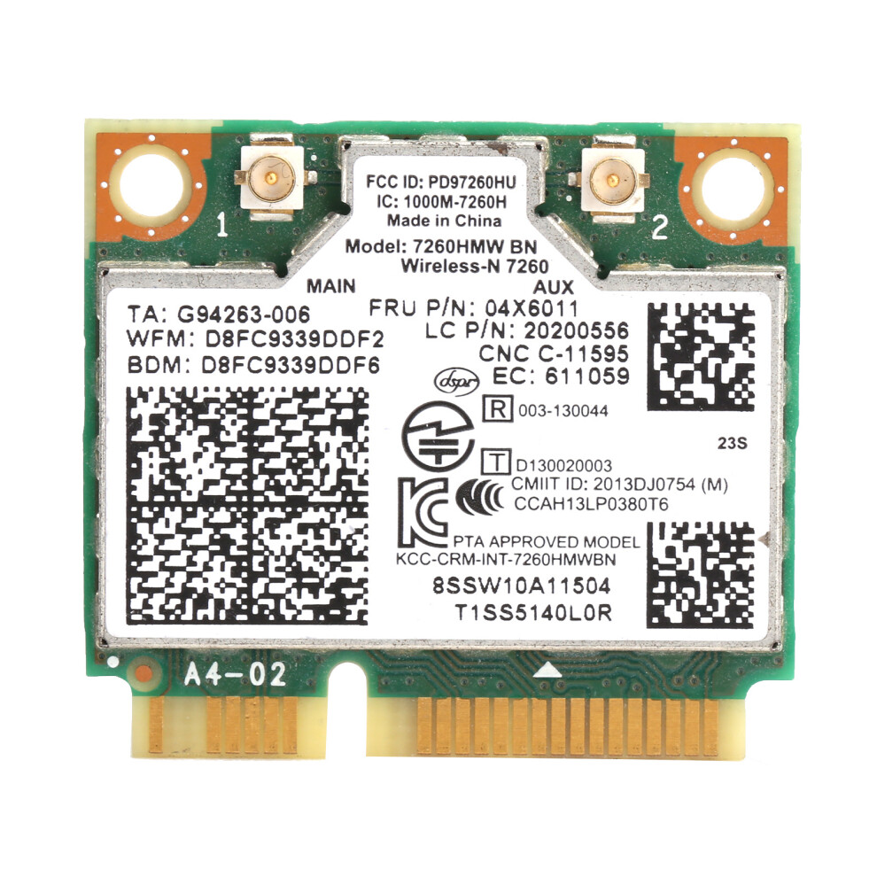 Mini Pcie Wireless Card 2.4Ghz 300Mbps Bluetooth 4.0 For Lenovo/Thinkpad 7621378943268
