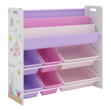 Tijdloos design boekenplank woonkamer slaapkamer opbergmeubel voor kinderen met oceaanmotief 78 x 86
