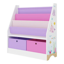 Tijdloze design boekenplank woonkamer slaapkamer opbergmeubel voor kinderen met 3 compartimenten en 2 dozen