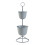 Porte-plantes - HELLOSHOP26 - Modèle intemporel - 2 cache-pots - Métal - 76,5 cm 1