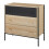 Comò - HELLOSHOP26 - 3 Cassetti - Nero - 80 x 80 x 40 cm - Ripostiglio Pratico 1