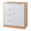 Commode - HELLOSHOP26 - Tijdloos model - 4 lades - Kastdeur - MDF beige 1