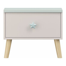 Mesa de cabeceira - HELLOSHOP26 - Mesa de noite infantil - Branco - 1 gaveta - 31 x 38 cm