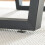 Pieds de table - HELLOSHOP26 - Lot de 2 - Acier laqué - Noir - 43 x 40 cm 2