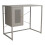 Bureau - HELLOSHOP26 - Poste de travail - Acier - 75x100x50 cm - Gris 1