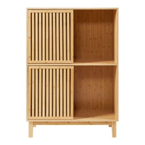 Biblioteca de bambú 120 x 84 x 39 cm natural 03_0009002 2