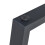 Pieds de table - HELLOSHOP26 - Lot de 2 - Acier laqué - Noir - 43 x 40 cm 5