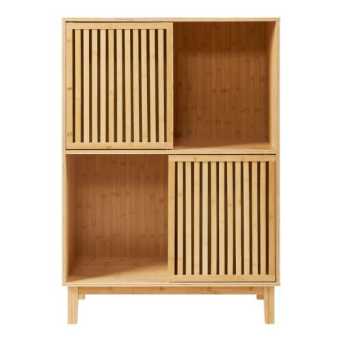 Biblioteca de bambú 120 x 84 x 39 cm natural 03_0009002 1