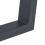 Pieds de table - HELLOSHOP26 - Lot de 2 - Acier laqué - Noir - 43 x 40 cm 4