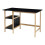 Bureau - HELLOSHOP26 - Scrivania con 2 mensole - 120 x 60 x 75 cm - Nero - MDF 1