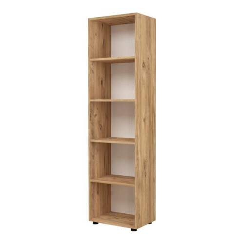 Bibliothek - HELLOSHOP26 - Modell 03_0008997 - 5 Ebenen - Eicheffekt - Einfache Montage