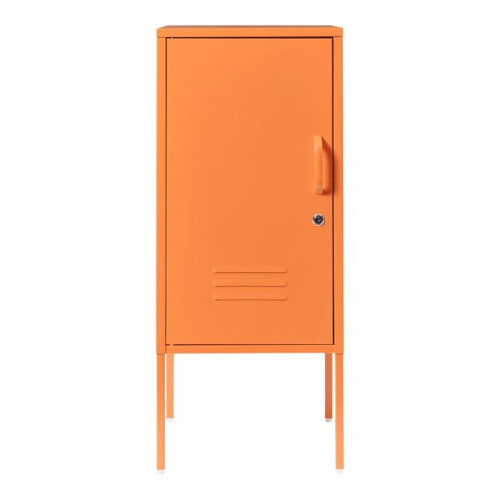 Table de chevet - HELLOSHOP26 - Modèle orange - Acier - 82 x 35 x 35 cm - Verrouillable 1