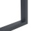 Pieds de table - HELLOSHOP26 - Lot de 2 - Acier laqué - 72 x 80 cm - Design moderne DIY 4