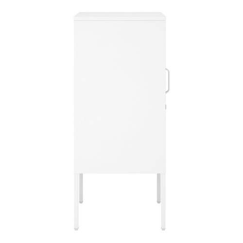 Mesas de cabeceira - HELLOSHOP26 - Conjunto de 2 - Branco - Aço - Fecháveis 2