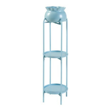 Porte-plantes - HELLOSHOP26 - Modèle 03_0010341 - Métal - Bleu clair - 3 niveaux