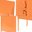 Table de chevet - HELLOSHOP26 - Modèle orange - Acier - 82 x 35 x 35 cm - Verrouillable 4