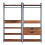 Perchero - HELLOSHOP26 - Conjunto de 2 percheros - 2 cajones - 7 estantes - Negro efecto nuez 1