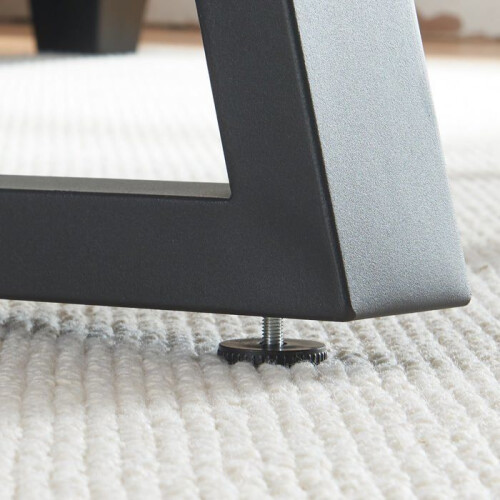 Pieds de table - HELLOSHOP26 - Lot de 2 - Acier laqué - 72 x 70 cm - Design moderne 1