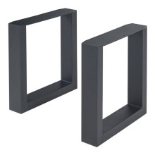 Piedi del tavolo - HELLOSHOP26 - Set di 2 - Acciaio laccato - 43 x 40 cm - Design moderno