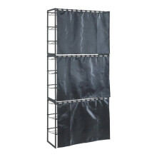 Etagères à chaussures - HELLOSHOP26 - Lot de 3 - Noir - Empilable - 80 x 32 x 60 cm
