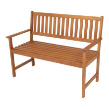 Banco de jardim - HELLOSHOP26 - Eucalipto - 2 lugares - 120 x 58 x 90 cm - Natural
