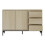 Buffet commode - HELLOSHOP26 - 120 cm - 2 portes - 3 tiroirs - effet chêne clair 4
