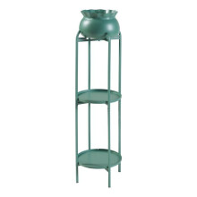Porte-plantes - HELLOSHOP26 - Modèle intemporel - Métal - 3 niveaux - Vert