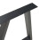 Pieds de table - HELLOSHOP26 - Lot de 2 - Acier laqué - 72 x 70 cm - Design moderne 3