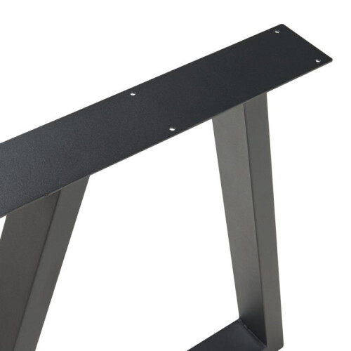 Pieds de table - HELLOSHOP26 - Lot de 2 - Acier laqué - 72 x 70 cm - Design moderne 2