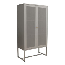 Armadio ufficio - HELLOSHOP26 - Armario metallico - 150 x 80 x 40 cm - Grigio - 2 mensole