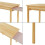 Bureau table poste de travail extensible pour enfant 60 x 38 x 51,5 cm rose 5