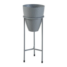 Porte-plantes - HELLOSHOP26 - 03_0010357 - Métal - Gris - 41 x 16 cm