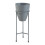 Porte-plantes - HELLOSHOP26 - 03_0010357 - Métal - Gris - 41 x 16 cm 1
