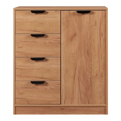 Cômoda - HELLOSHOP26 - Modelo atemporal - 4 gavetas - MDF - 90x80x40 cm 1
