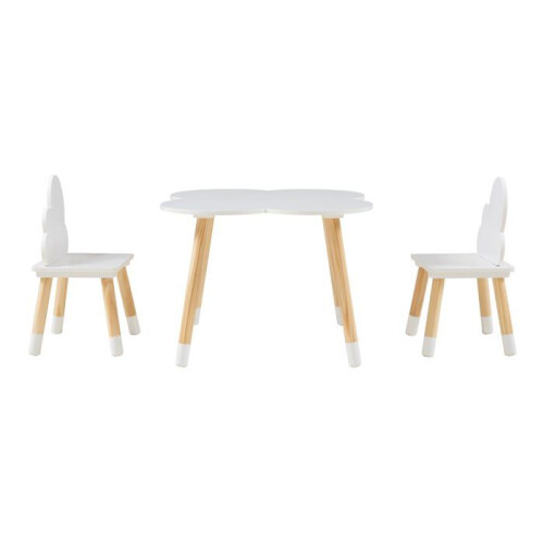 Conjunto de mesa e 2 cadeiras para crianças Epim branco 03_0009447 2