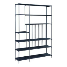Estante - HELLOSHOP26 - Design atemporal - 10 compartimentos - Metal - Preto