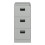 Caisson de bureau - HELLOSHOP26 - 3 tiroirs - Acier - 103x45x62 cm - Gris 3
