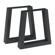 Piedi del tavolo - HELLOSHOP26 - Set di 2 - Acciaio verniciato - 42 x 40 cm - Design moderno fai-da-te