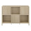 Commode - HELLOSHOP26 - Modèle intemporel - 3 compartiments ouverts - 3 compartiments fermés - Effet chêne 5