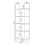 Bibliothek 176 x 62 x 29 cm grau 03_0009000 2