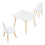Conjunto de mesa e 2 cadeiras para crianças branco 03_0009449 2