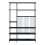 Scaffale - HELLOSHOP26 - Design senza tempo - 10 scomparti - Metallo - Nero 2