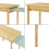 Bureau table poste de travail extensible pour enfant 60 x 38 x 51,5 cm vert 5
