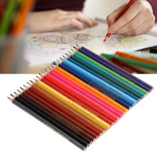 24 Buntstifte - Lebendige, kräftige Farben, gleichmäßiges Skizzieren